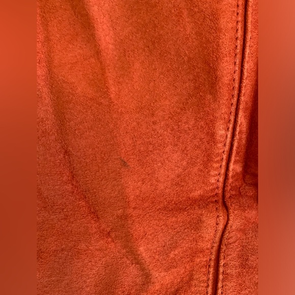 Moto Vintage Orange Suede Jacket 🌴 - Picture 10 of 15